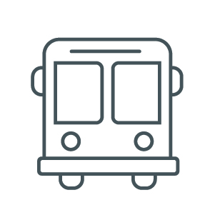 A transit bus.